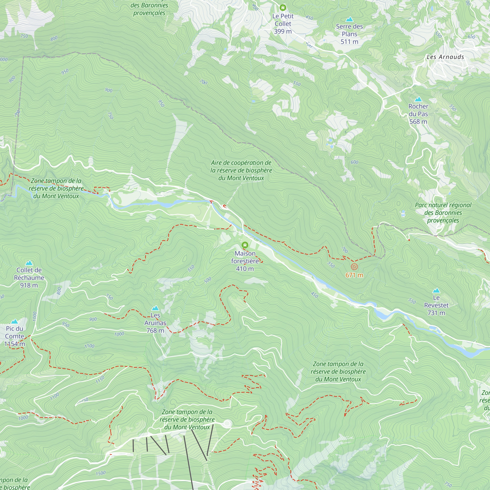 Maison forestière map