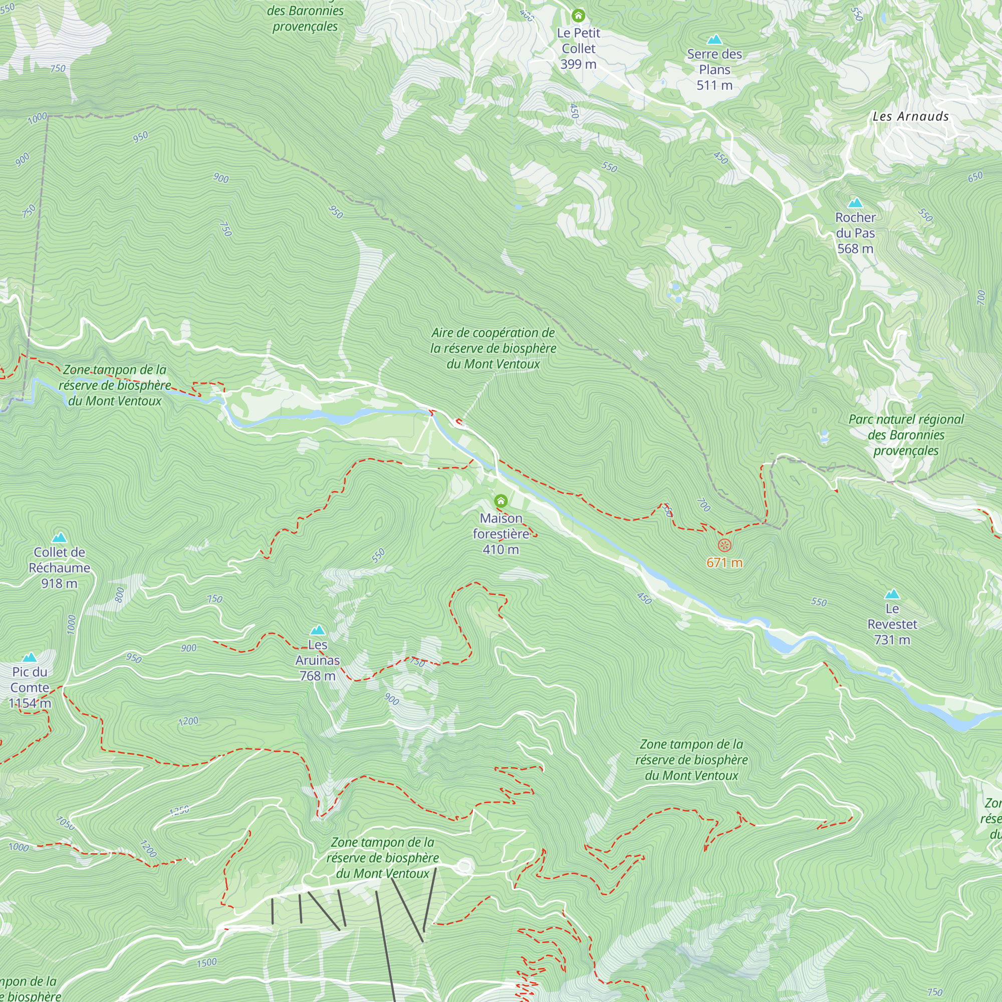 Maison forestière map
