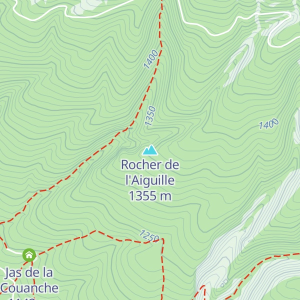 Map of Rocher de l'Aiguille