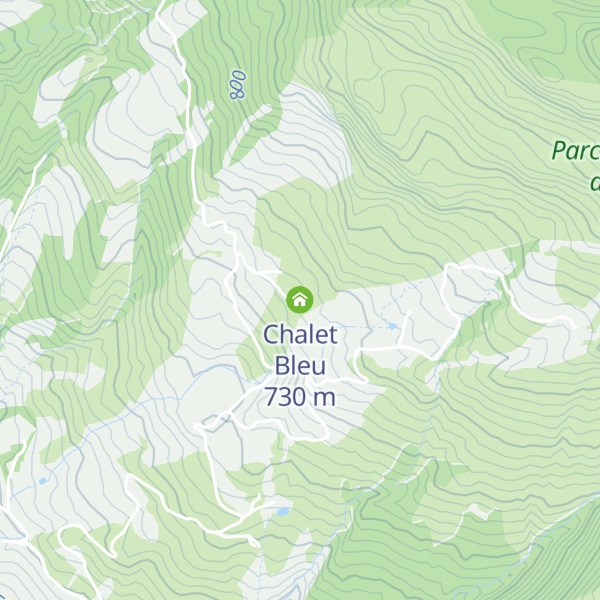 Map of Chalet Bleu