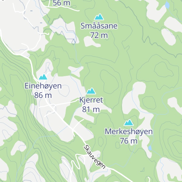 Map of Kjerret
