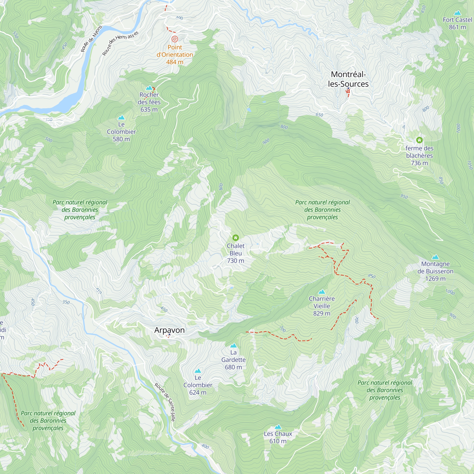 Chalet Vert map