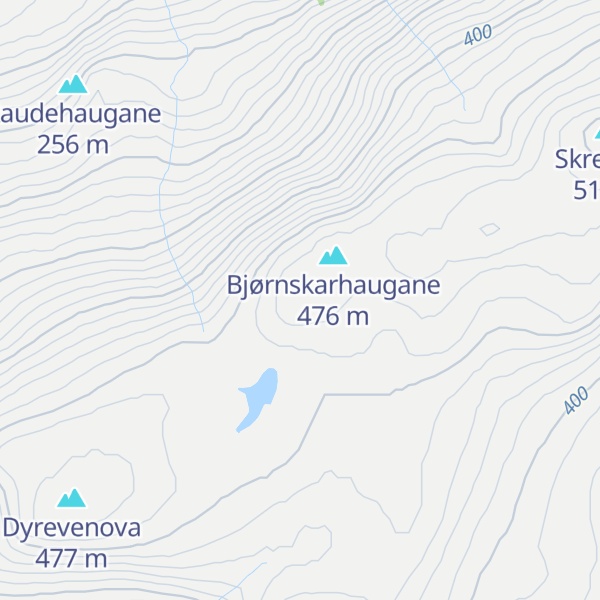 Map of Skorfjellet