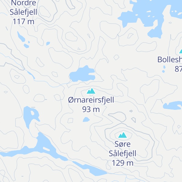 Map of Ørnareirsfjell