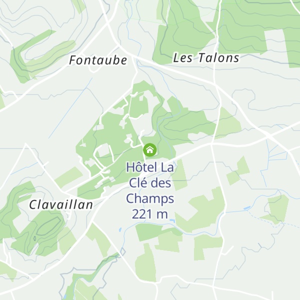 Map of Hôtel La Clé des Champs