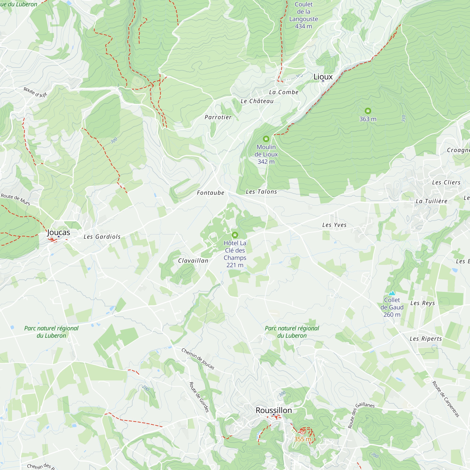 Hôtel La Clé des Champs map