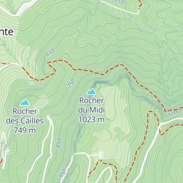 Map of Rocher du Midi