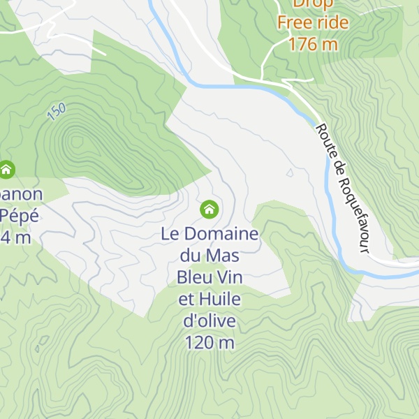 Map of Le Domaine du Mas Bleu Vin et Huile d'olive