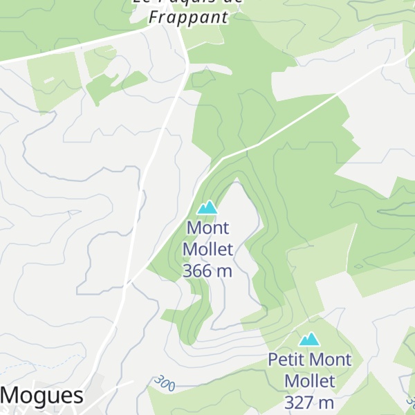 Map of Mont Mollet