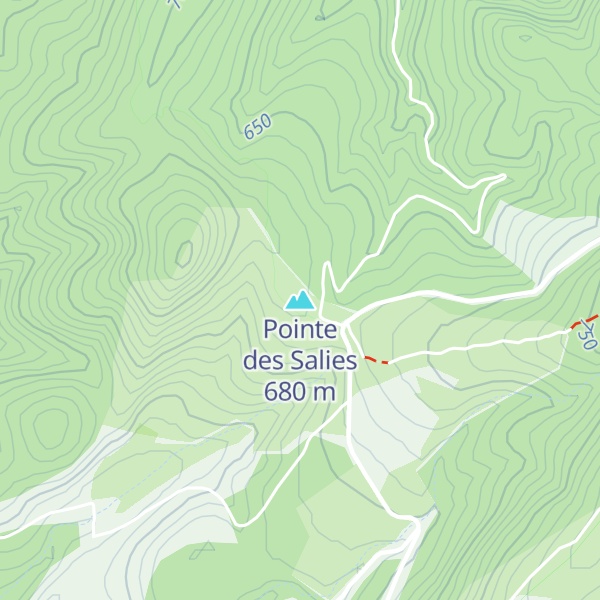 Map of Pointe des Salies