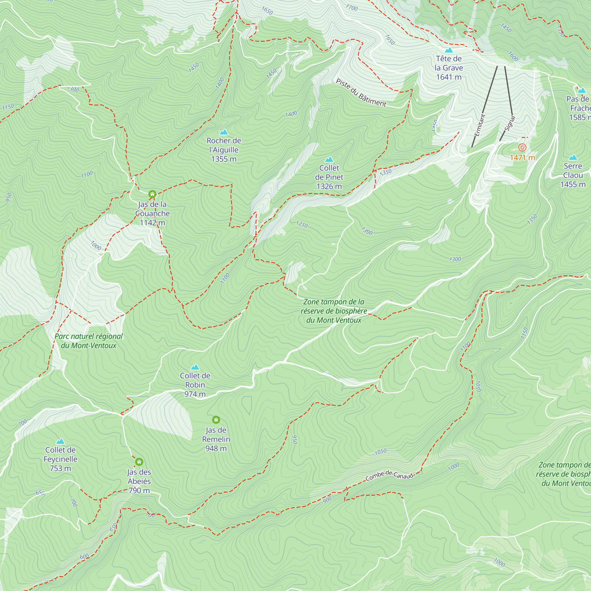 Jas du Roussas map