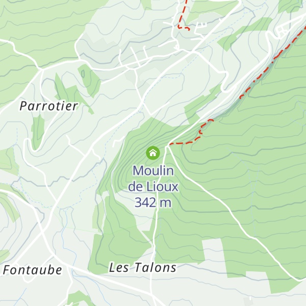 Map of Moulin de Lioux