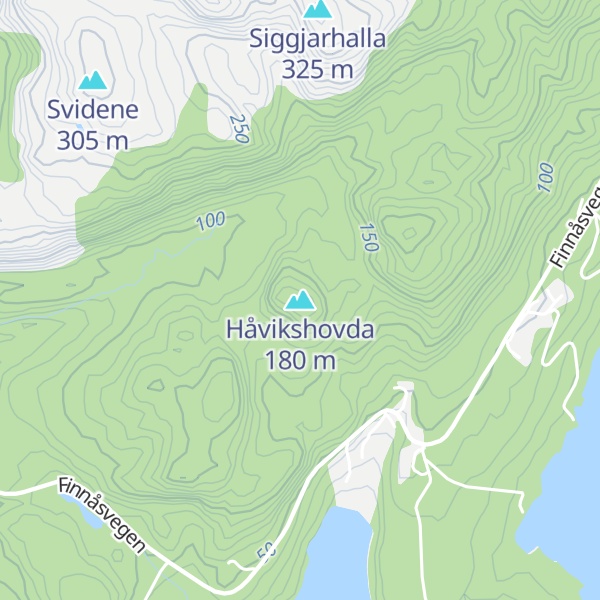 Map of Håvikshovda