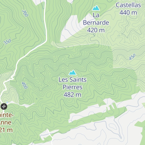 Map of Les Saints Pierres