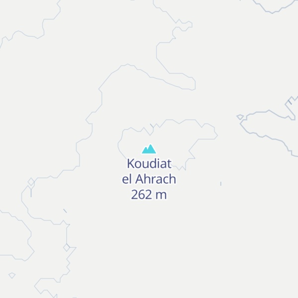Map of Koudiat el Ahrach