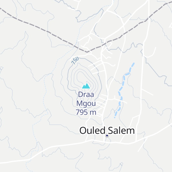 Map of Draa Mgou