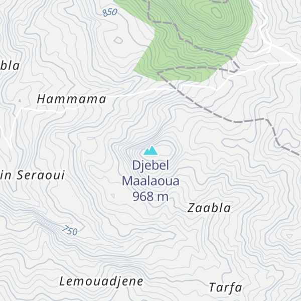 Map of Djebel Maalaoua