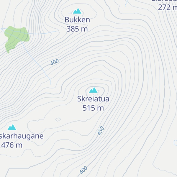 Map of Sjåstadvarden