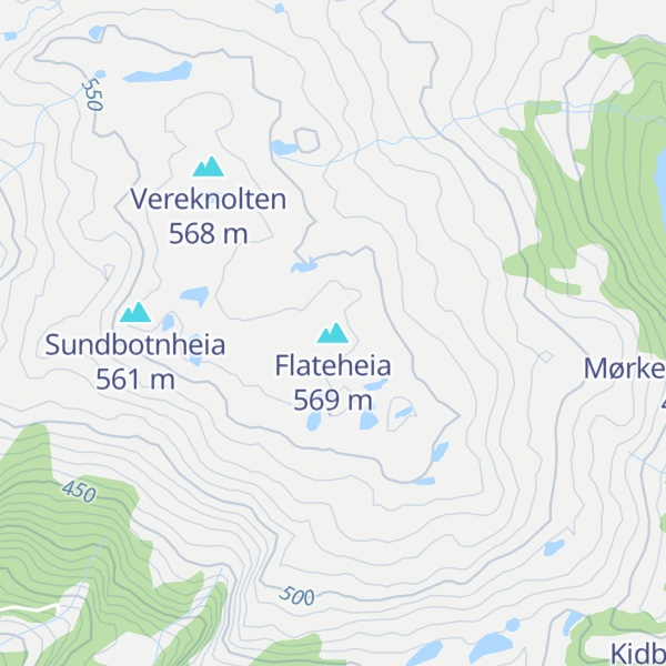 Map of Flateheia