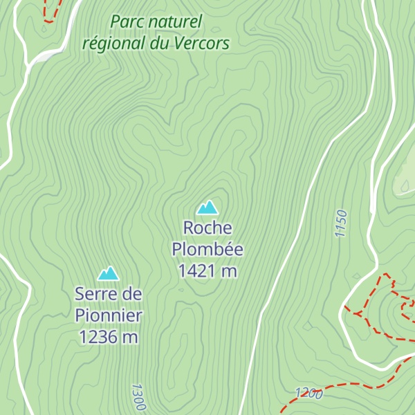 Map of Roche Plombée