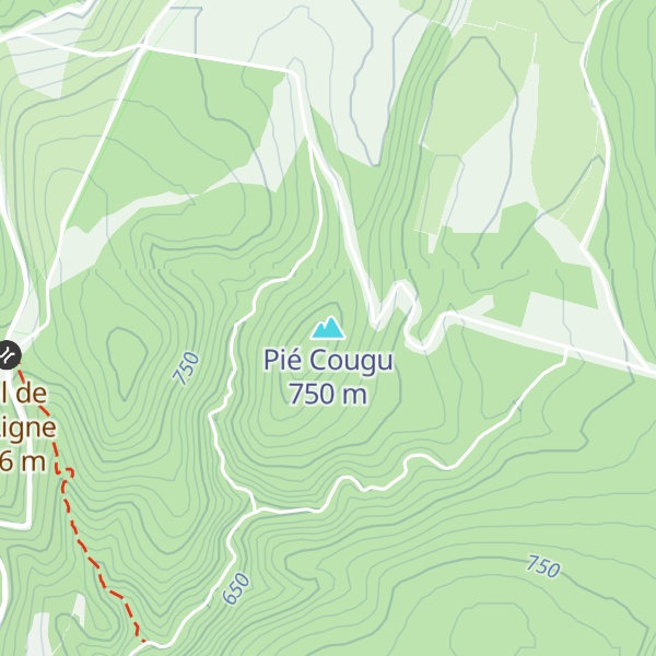 Map of Pié Cougu