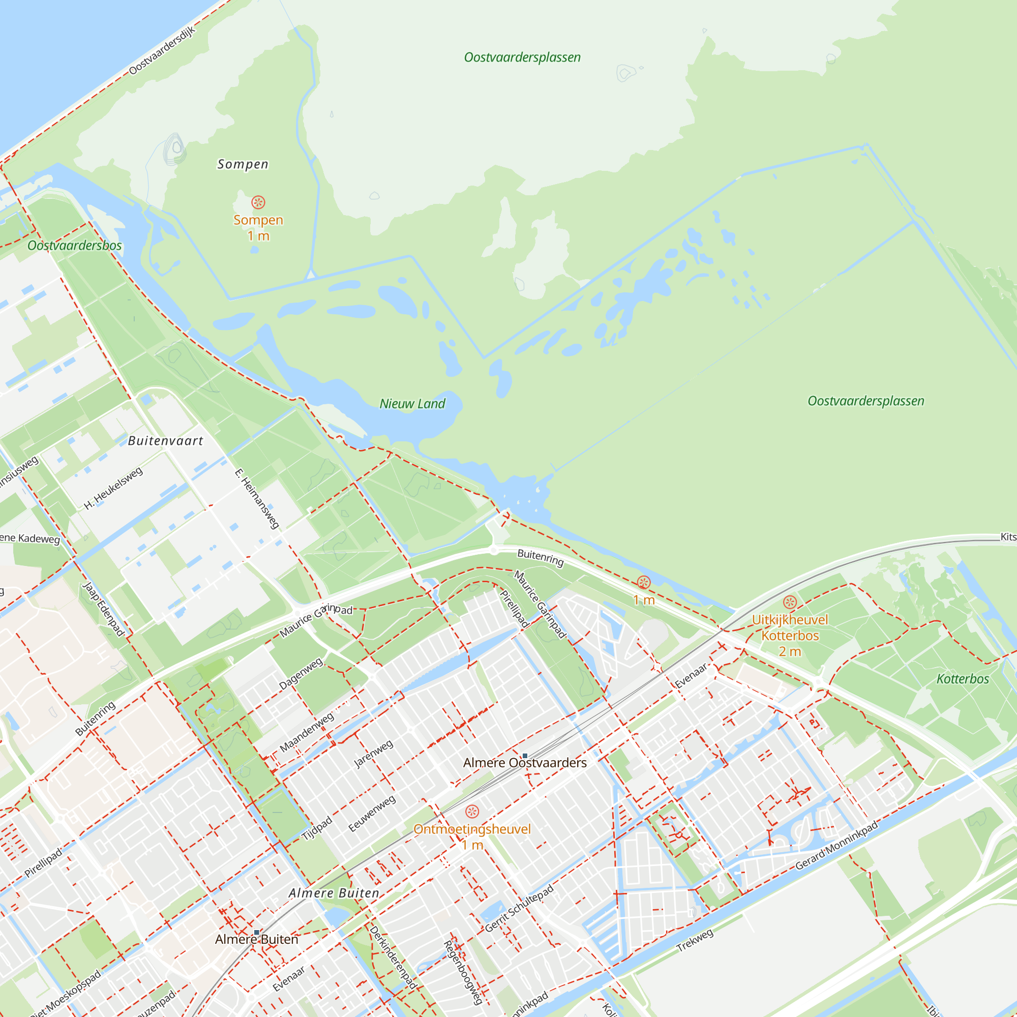 Natuurbelevingscentrum De Oostvaarders map