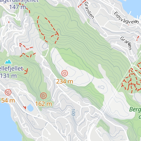 Map of Ørneberget