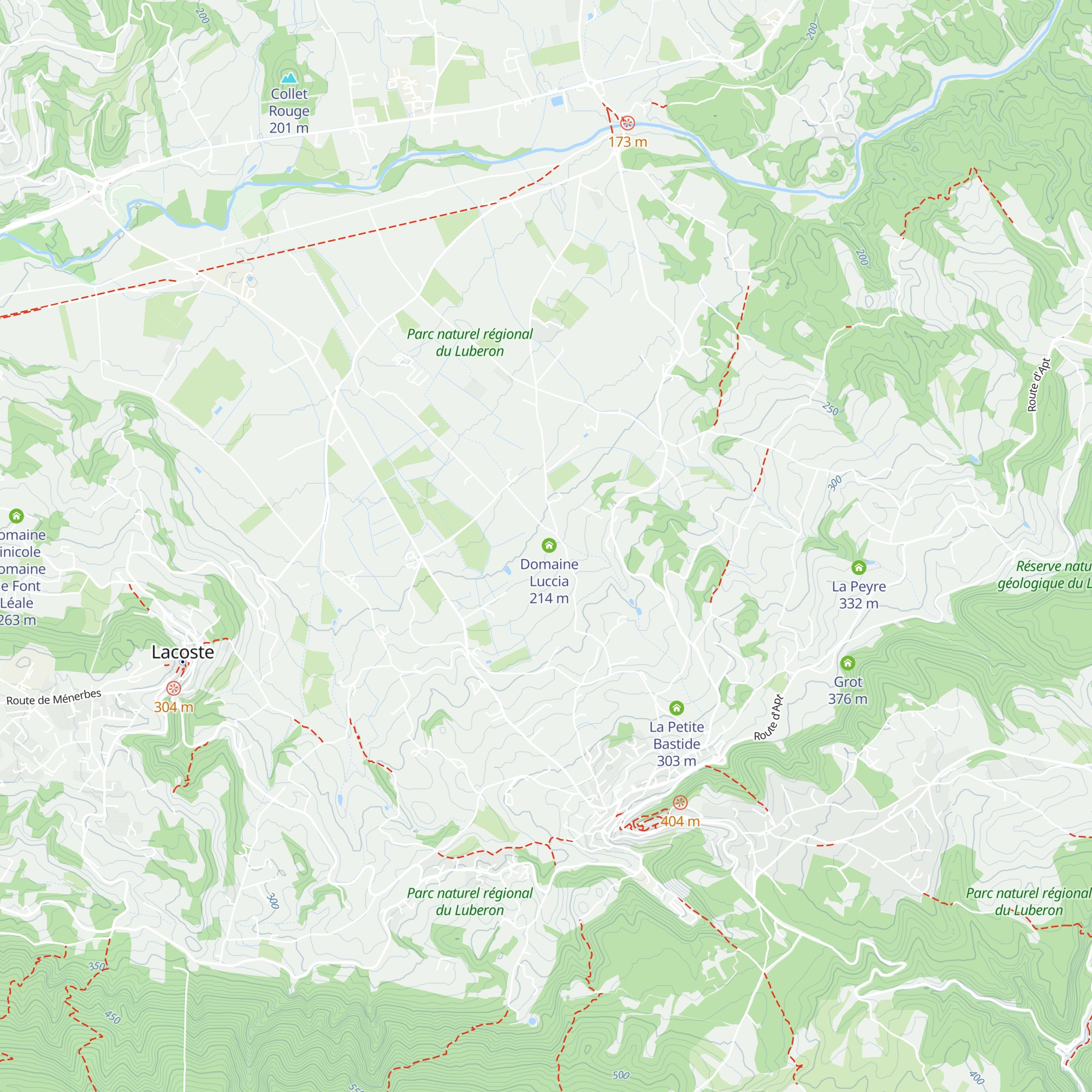 Domaine Luxxia map