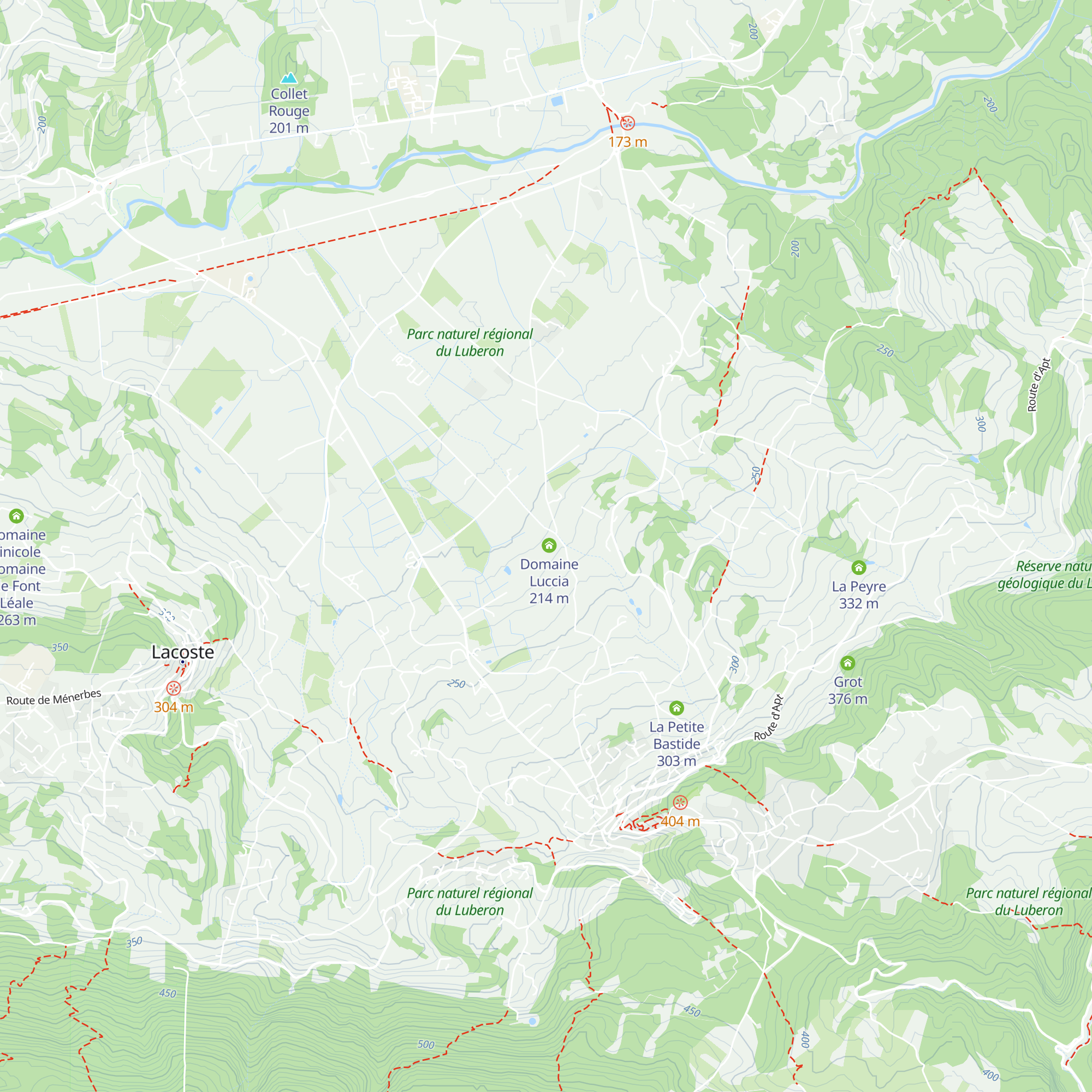Domaine Luxxia map
