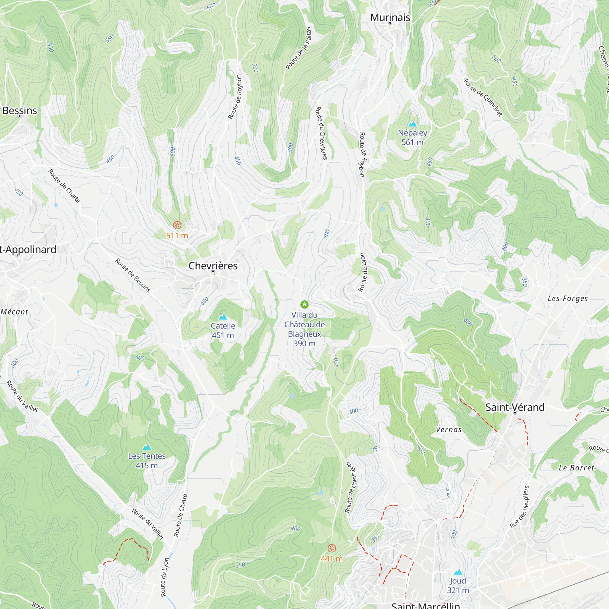 Villa du Château de Blagneux map