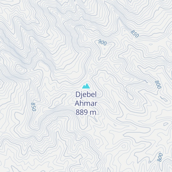 Map of Djebel Ahmar