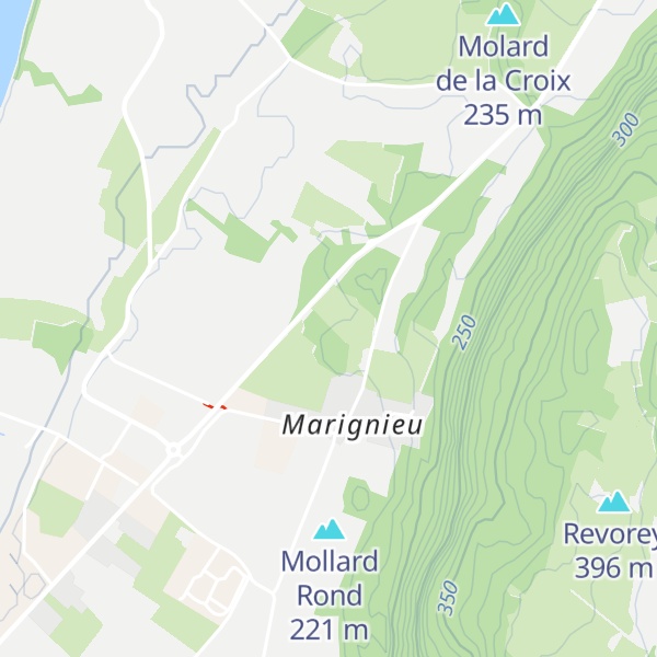 Map of Mollard Saint-Martin
