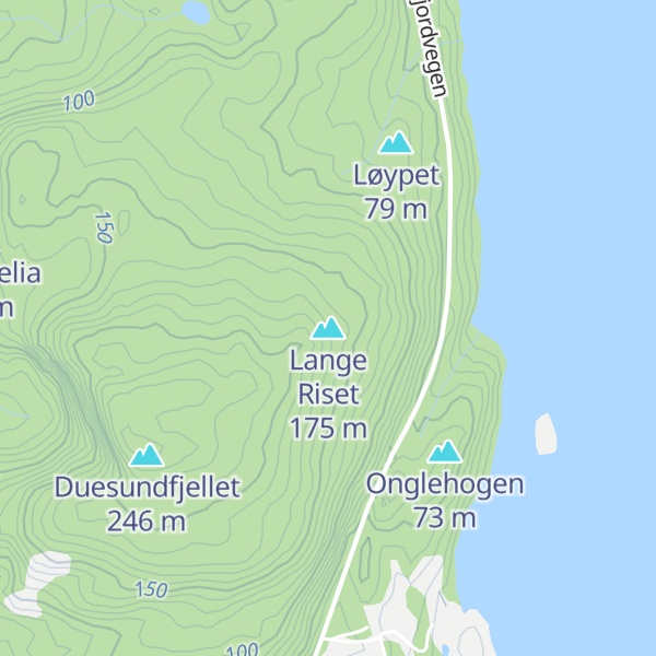 Map of Lange Riset