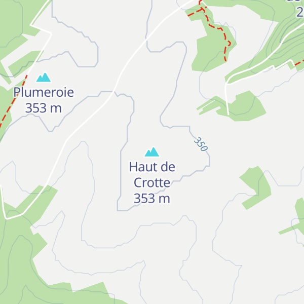 Map of Haut de Crotte