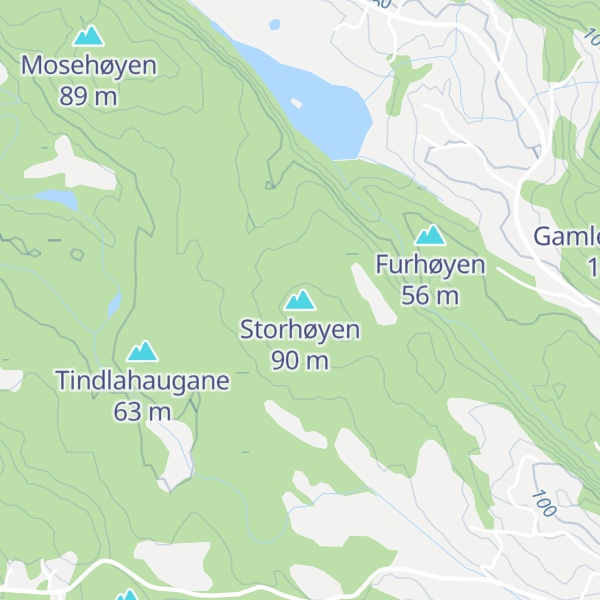 Map of Storhøyen