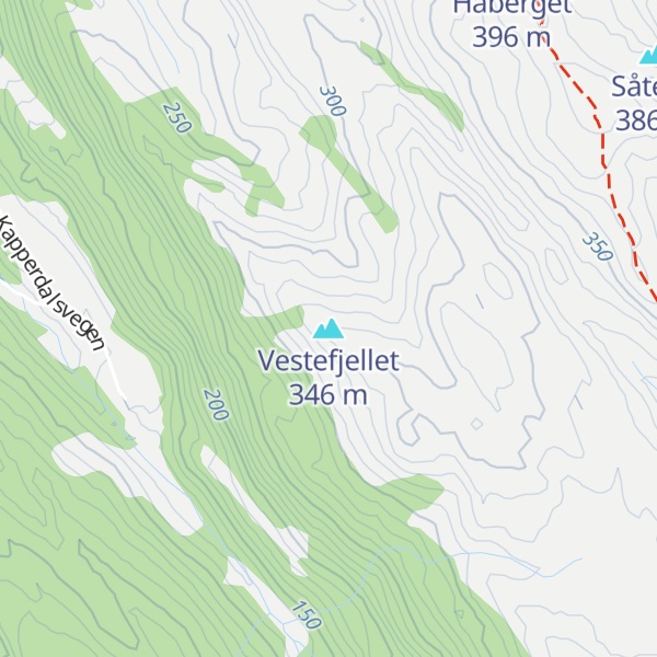 Map of Vestefjellet