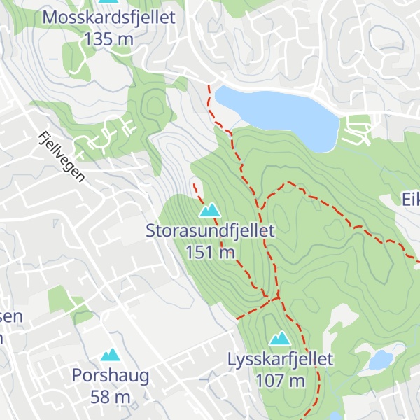Map of Storasundfjellet