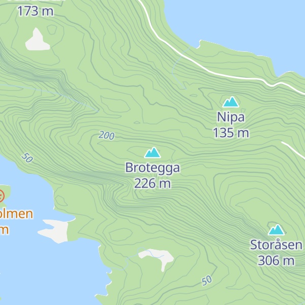 Map of Brotegga