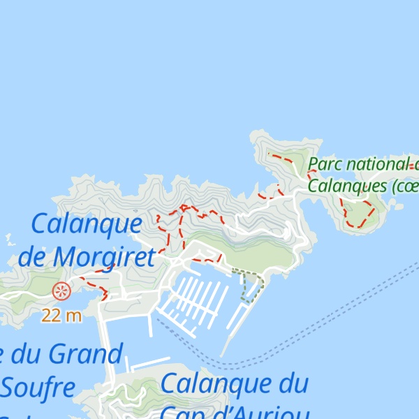 Map of Sommet de l'Île Ratonneau