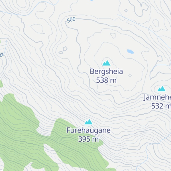 Map of Trøgleheia