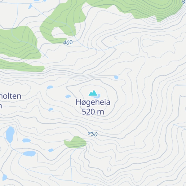 Map of Høgeheia