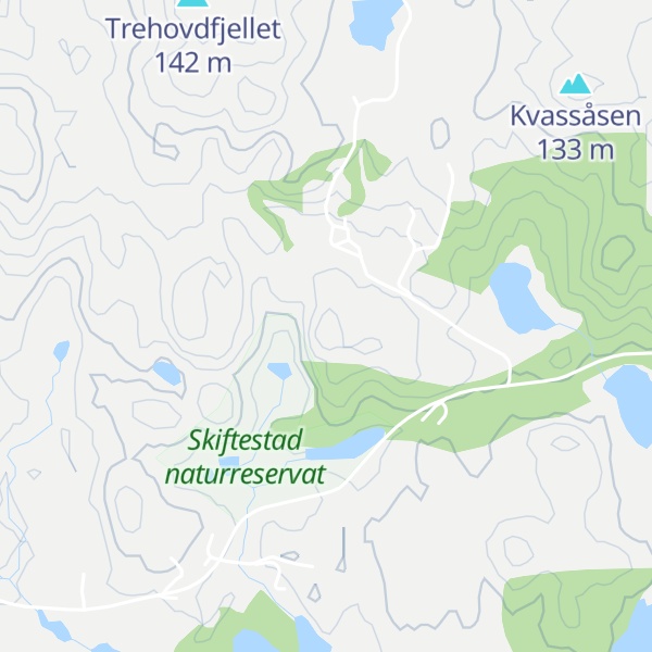 Map of Ardalshaugen