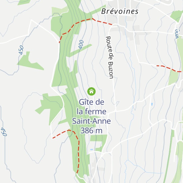 Map of Gîte de la ferme Saint-Anne