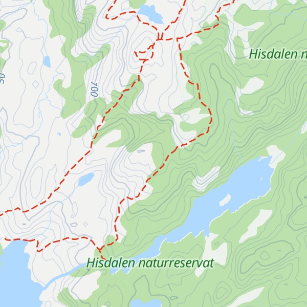 Map of Halsadalsfjellet