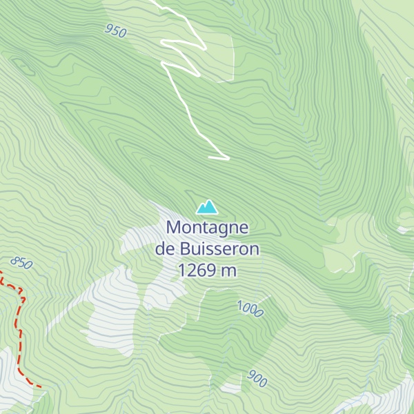 Map of Montagne de Buisseron
