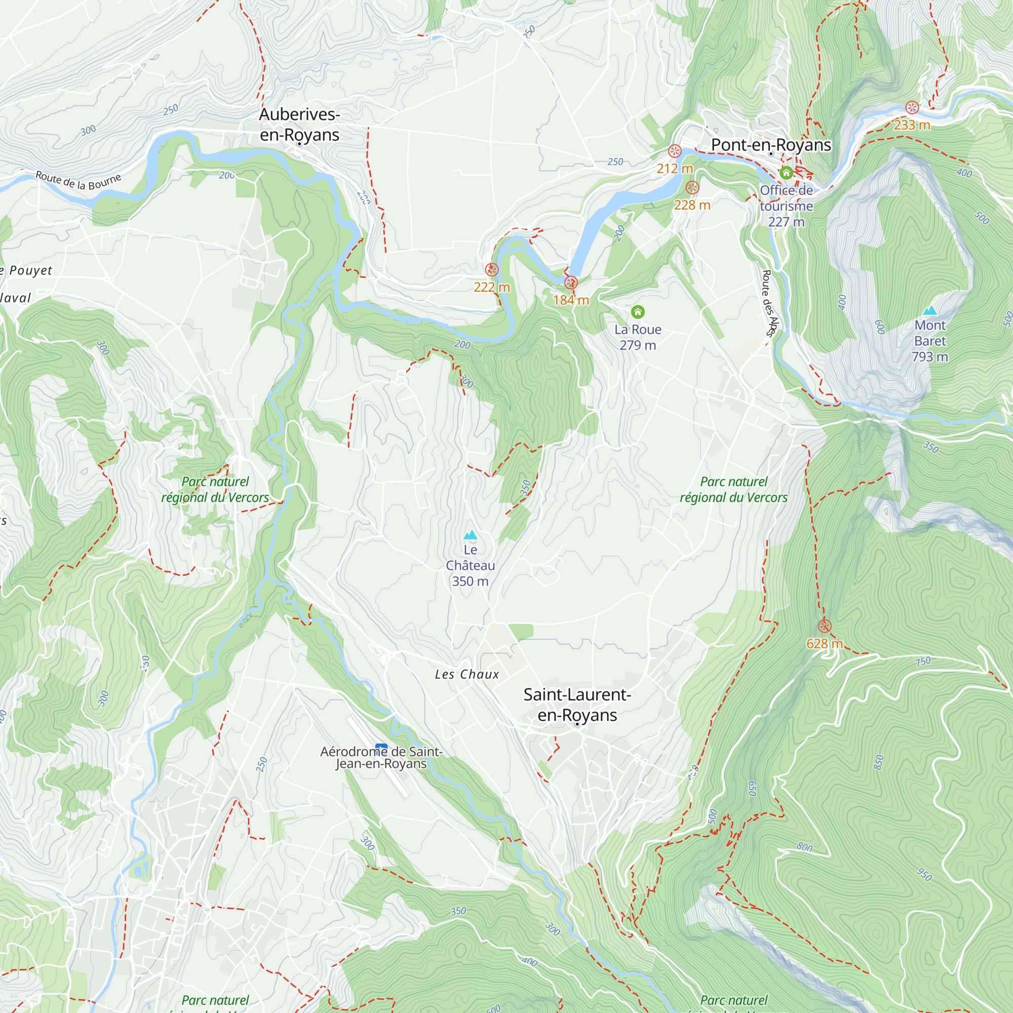 Association Les Tracols map