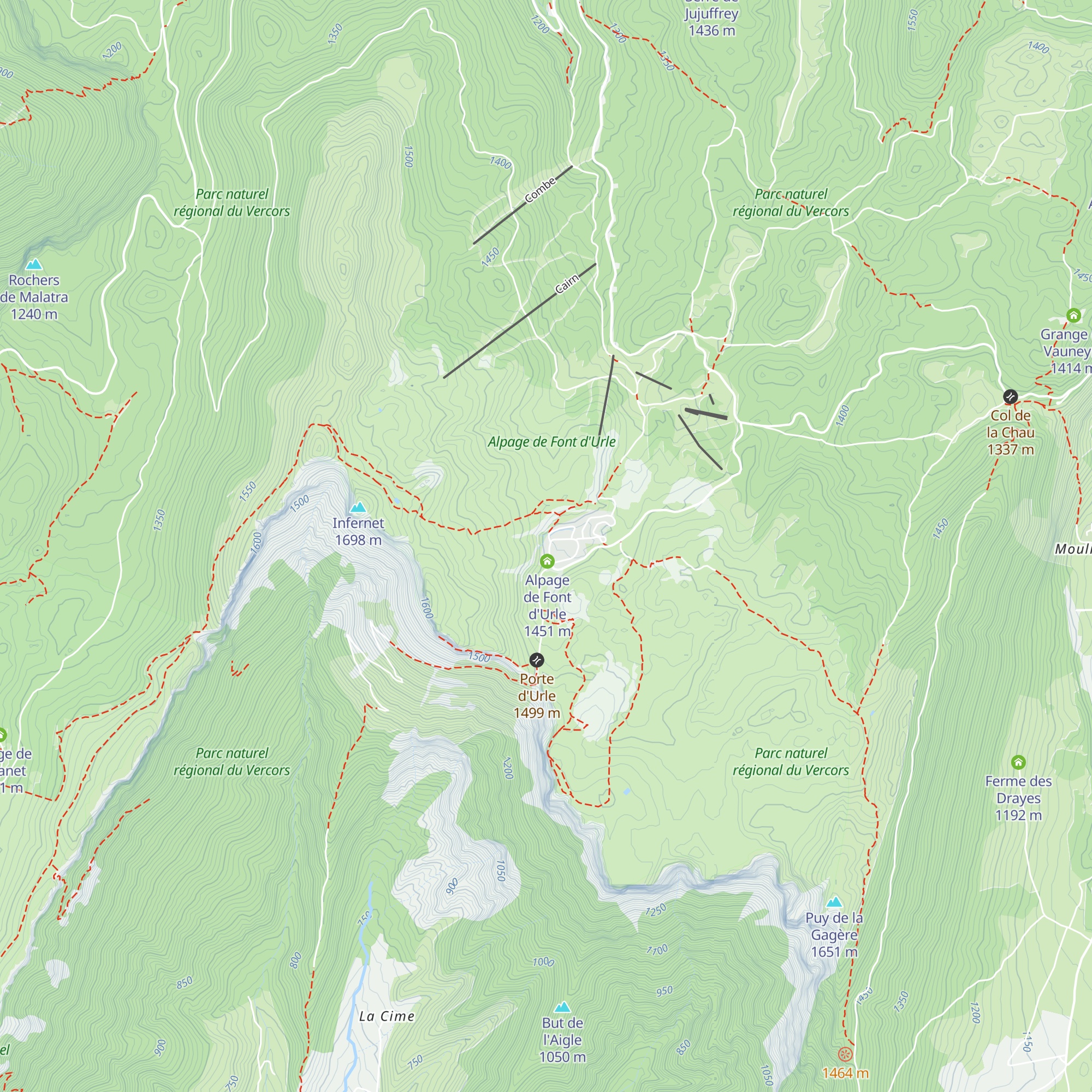 Au Bout du Monde map