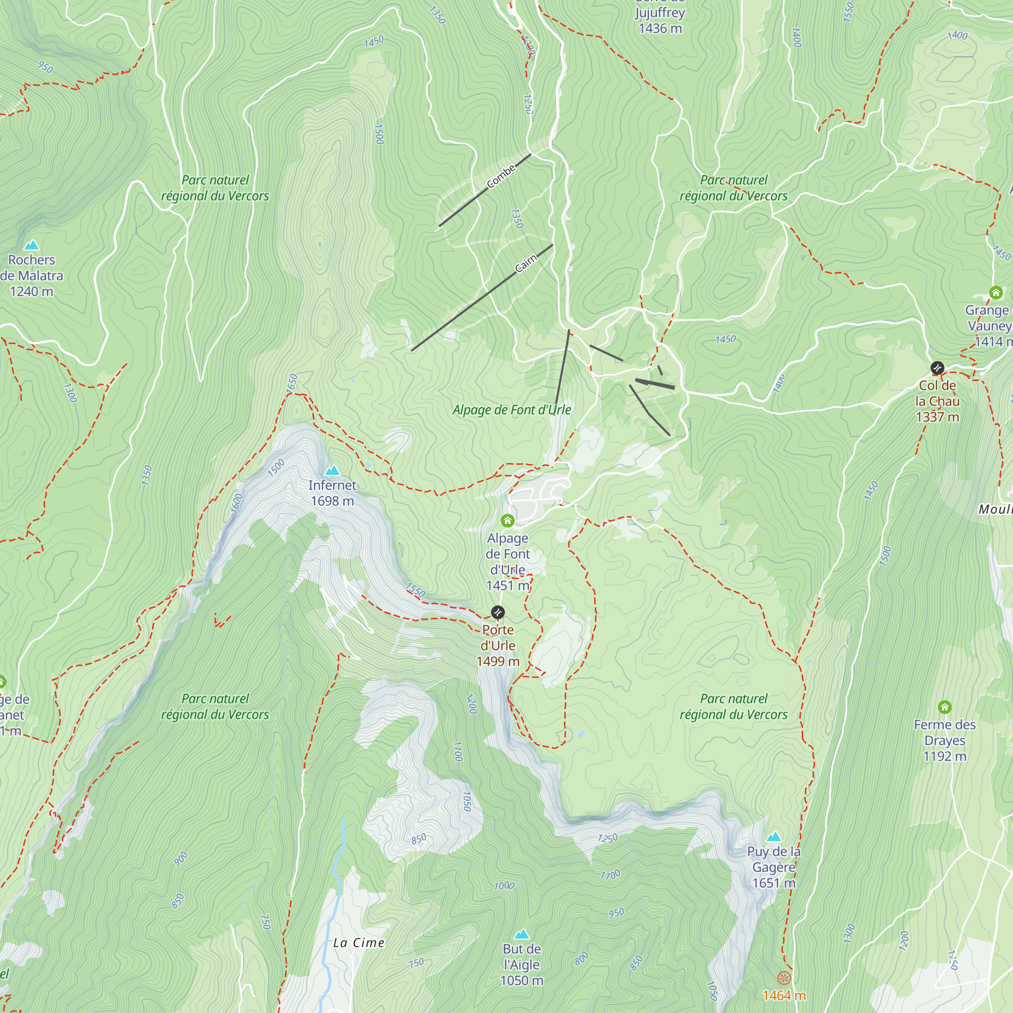 Au Bout du Monde map