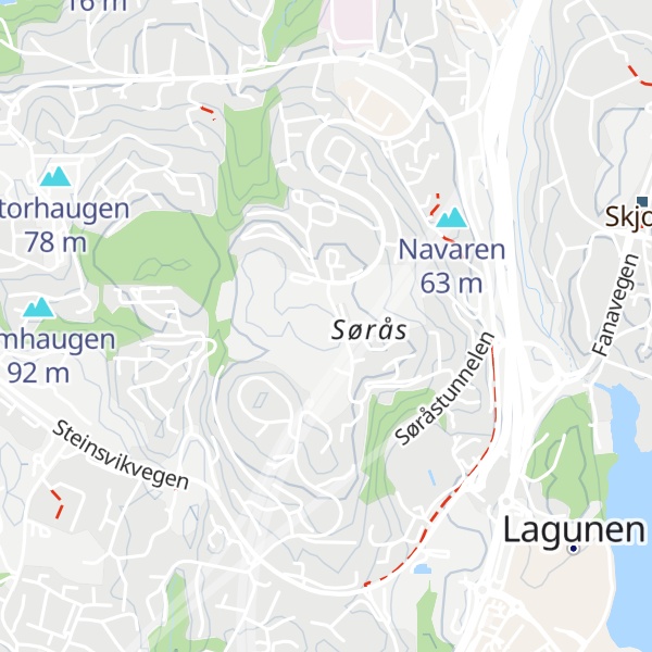 Map of Søråsen