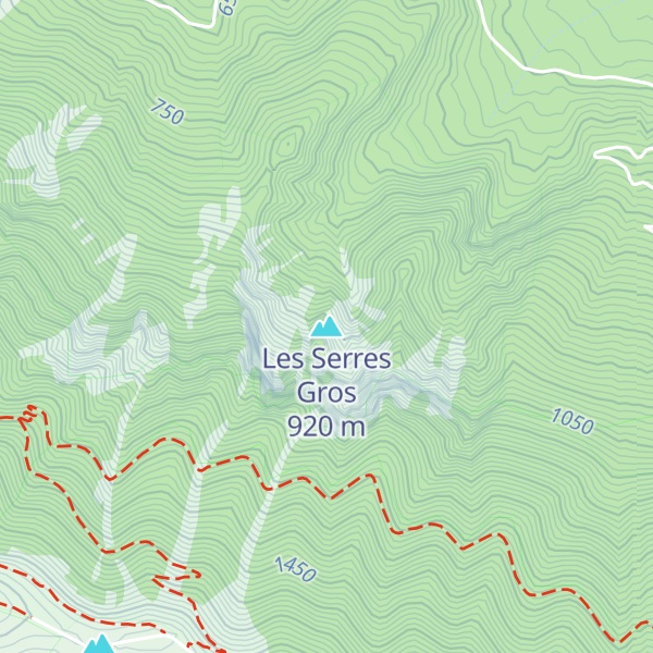 Map of Les Serres Gros